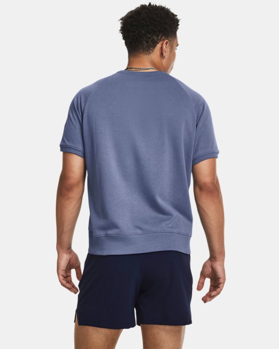Men's Project Rock Terry Gym Top in Blue image number 1